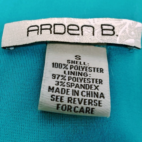 Arden B. Teal Dress w/ Triangle Cutout on Back - Picture 16 of 16
